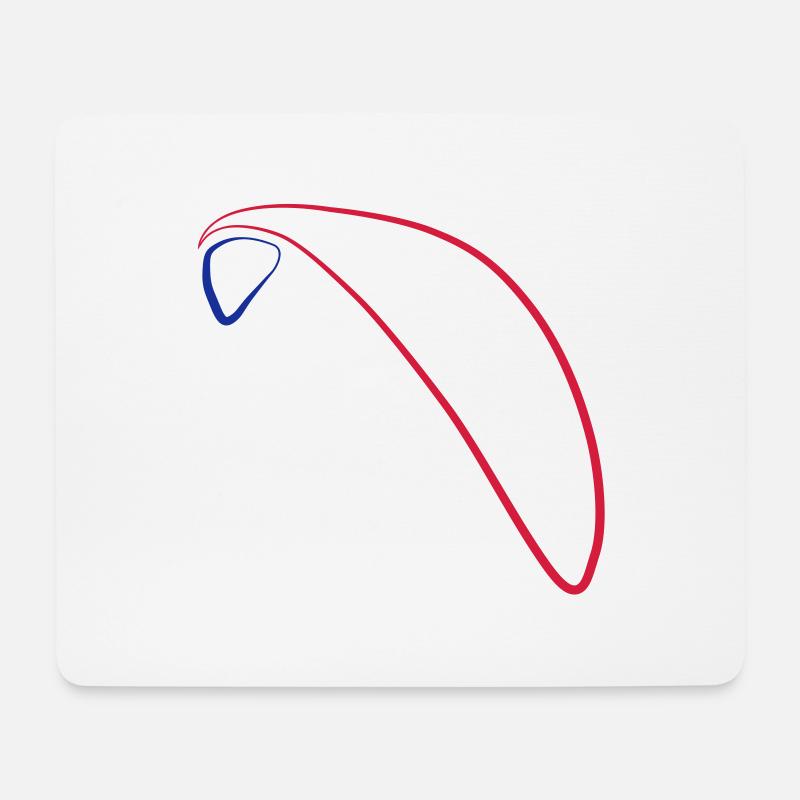Paragliding Logo 3 - Mousepad (Querformat) - Weiß