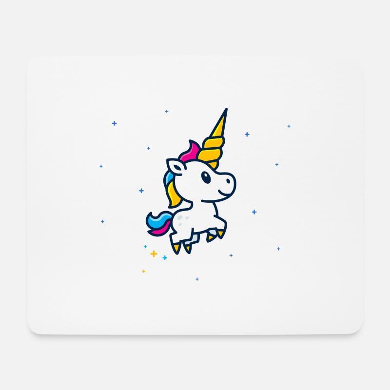 Einhorn Fohlen - Mousepad (Querformat) - Weiß