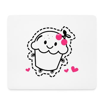 Muffin - Mousepad (Querformat) - Weiß - Vorne