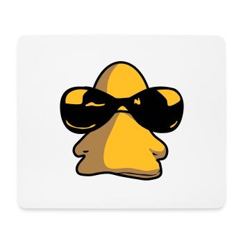 sunglasses_duck - Tapis de souris (format paysage) - blanc - Devant