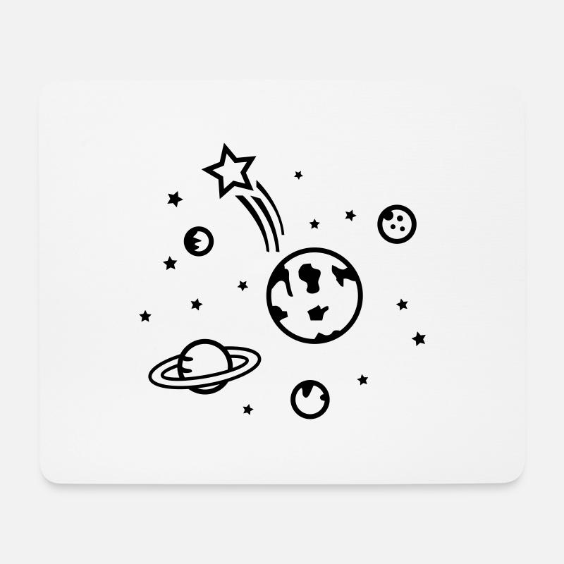 universe - Mousepad (Querformat) - Weiß