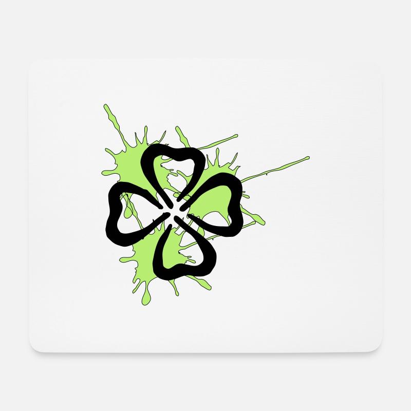 kleeblatt - Mousepad (Querformat) - Weiß