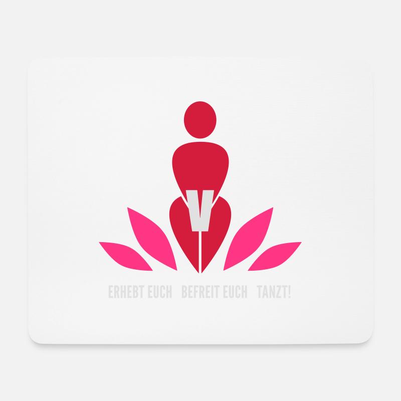 One Billion Rising - Logo - Mousepad (Querformat) - Weiß