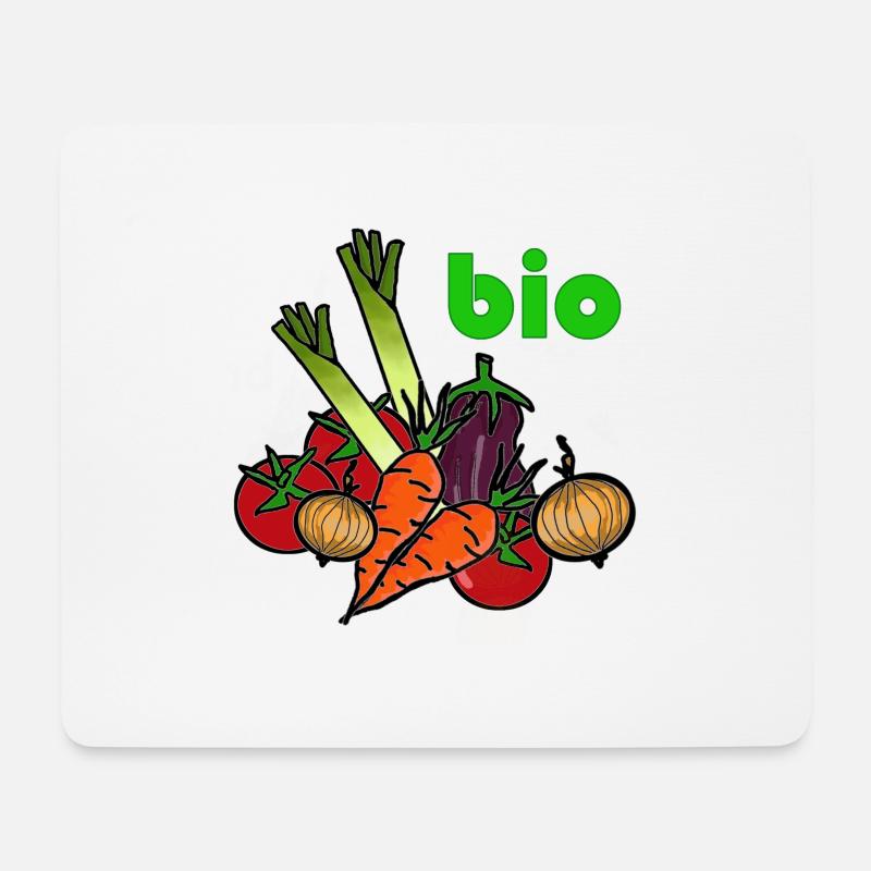 Bio Gemüse - Mousepad (Querformat) - Weiß