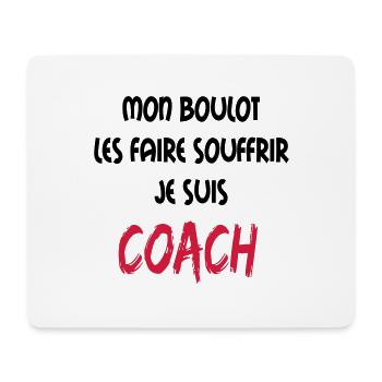 Mon boulot coach 2 - Mouse Pad (horizontal) - white - Front