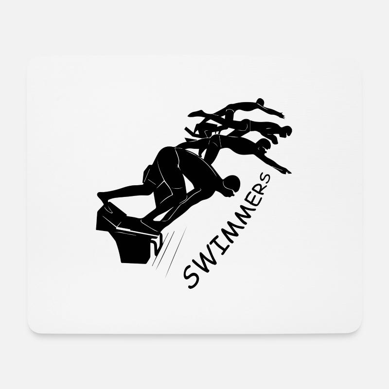 Swimmer - Mouse Pad (horizontal) - white