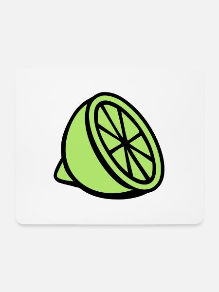 Limette - Mousepad (Querformat) - Weiß
