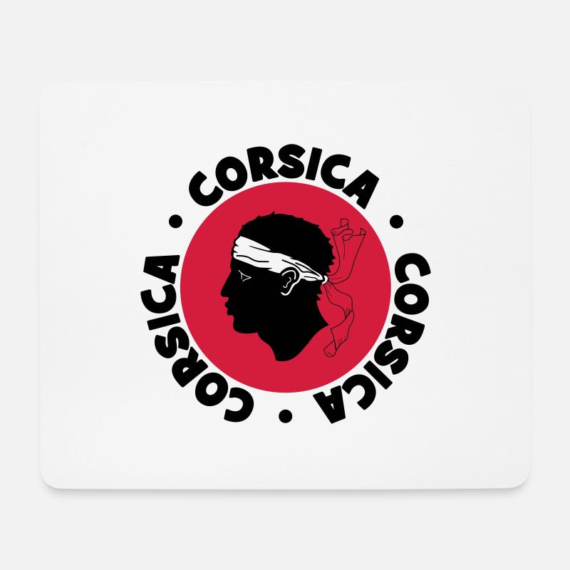 Corsica - Mousepad (Querformat) - Weiß