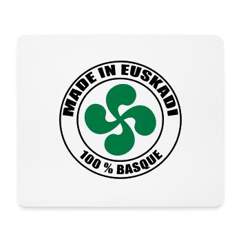 Made in Euskadi lauburu - Tapis de souris (format paysage) - blanc - Devant