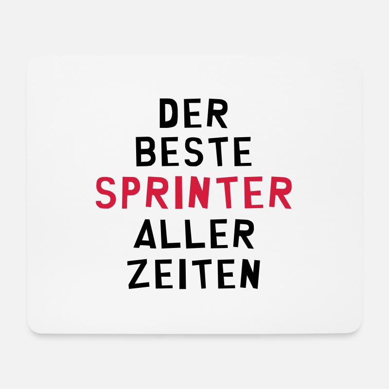Leichtathletik / Sprint / Sprinter / Sprinterin - Mousepad (Querformat) - Weiß