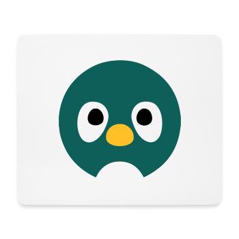 Cartoon Penguin Face - Mouse Pad (horizontal) - white - Front