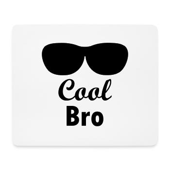 Cool Bro mit Sonnenbrille - Mousepad (Querformat) - Weiß - Vorne
