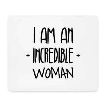 Woman Frau Femme Girl Fille Mädchen Wife - Mouse Pad (horizontal) - white - Front