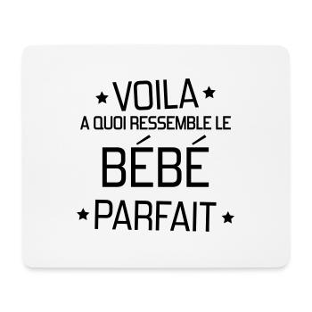 bébé / naissance / garçon / fille / maman - Tapis de souris (format paysage) - blanc - Devant