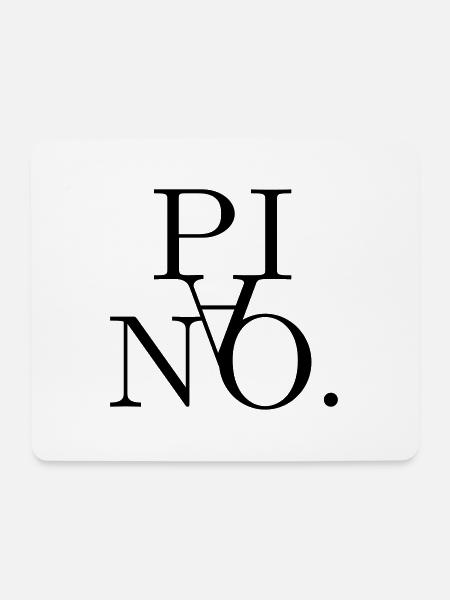 Piano piano - Mouse Pad (horizontal) - white