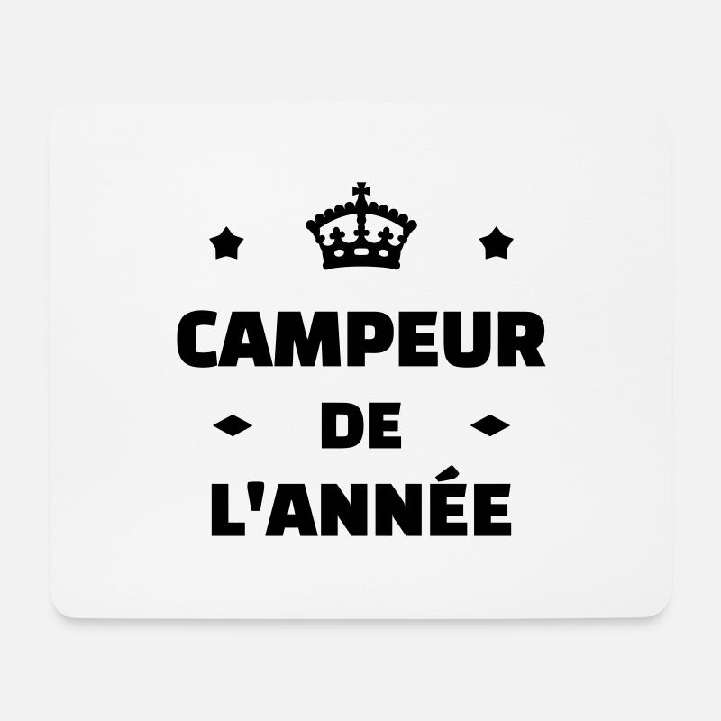 Campingplatz / Camper / Camping / Camp - Mousepad (Querformat) - Weiß