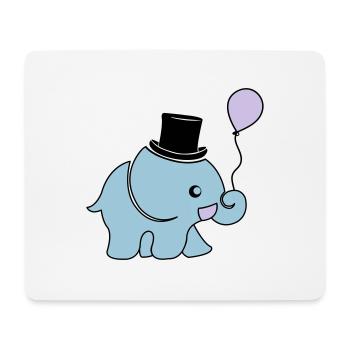 elefant_artist_002 - Tapis de souris (format paysage) - blanc - Devant