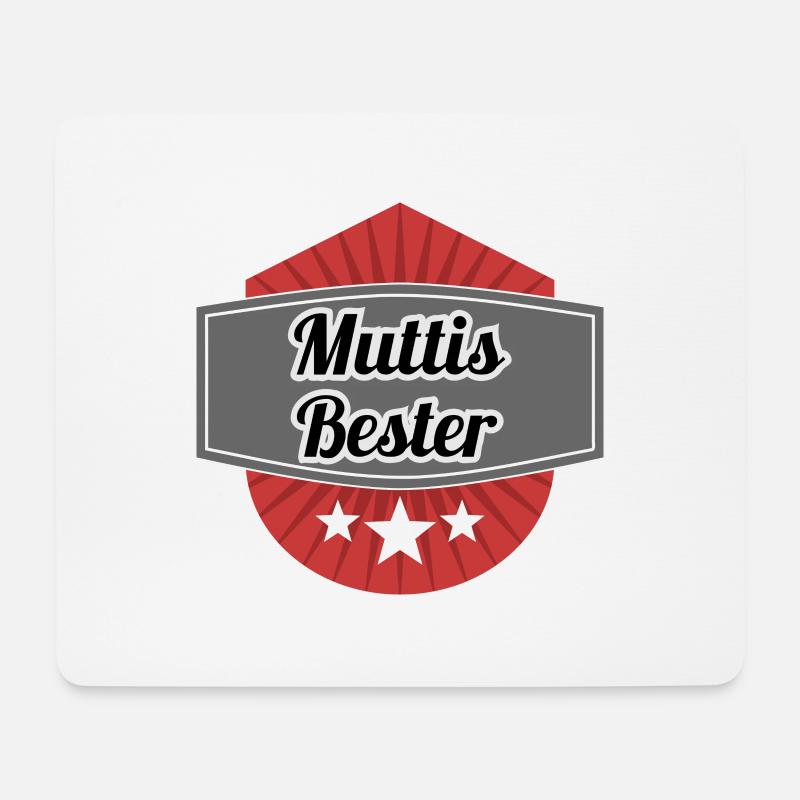 muttis bester - Mousepad (Querformat) - Weiß