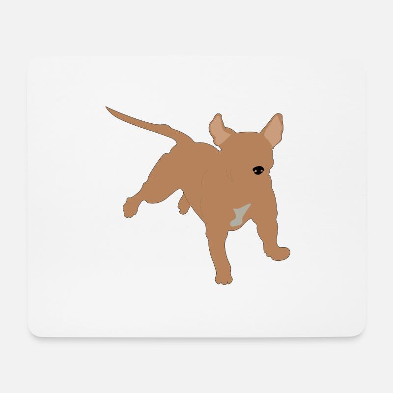 pitbull - Mousepad (Querformat) - Weiß