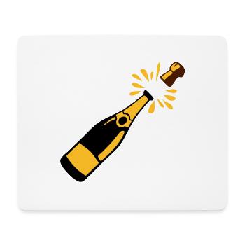 Flaschen-Alkohol-Verschluss springt - Mousepad (Querformat) - Weiß - Vorne