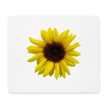 Tournesol - Tapis de souris (format paysage) - blanc - Devant