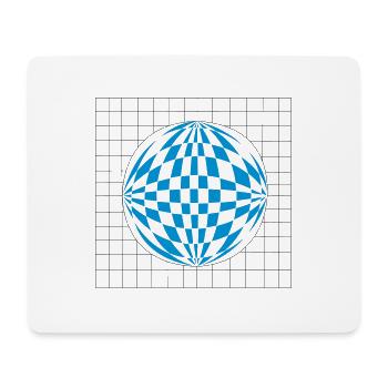 Sphere 3D - Mouse Pad (horizontal) - white - Front