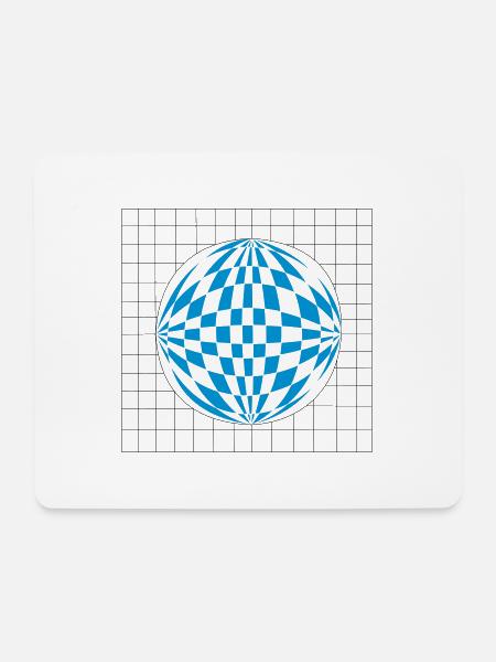 Sphere 3D - Mouse Pad (horizontal) - white