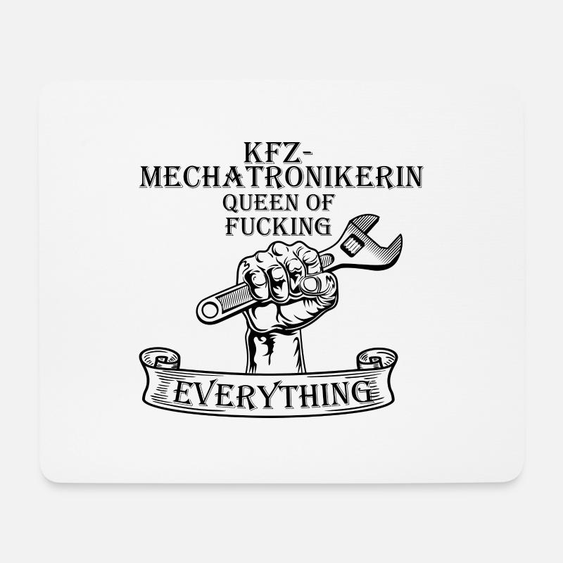 KFZ Mechatronikerin - Mousepad (Querformat) - Weiß