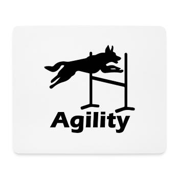 Hund Dog Agility - Mousepad (Querformat) - Weiß - Vorne