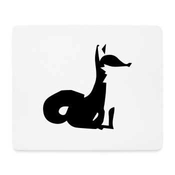fuchs - Mousepad (Querformat) - Weiß - Vorne