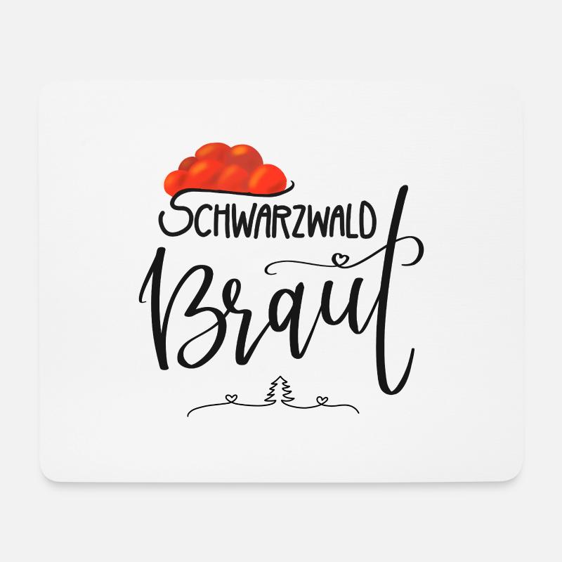 JGA Schwarzwald Braut-Junggesellinnenabschied - Mousepad (Querformat) - Weiß