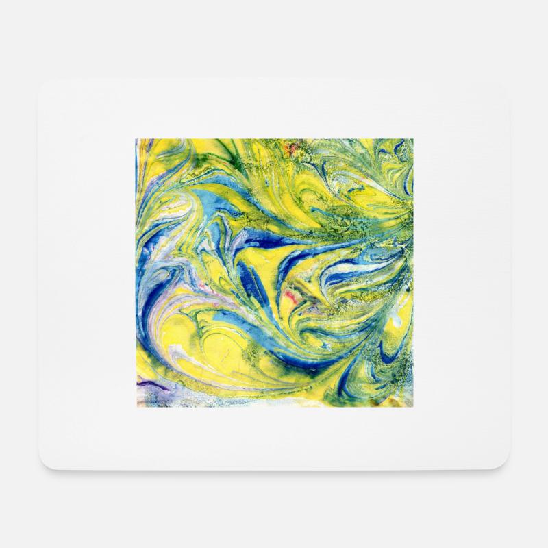 Farbverlauf gelb blau - Mousepad (Querformat) - Weiß