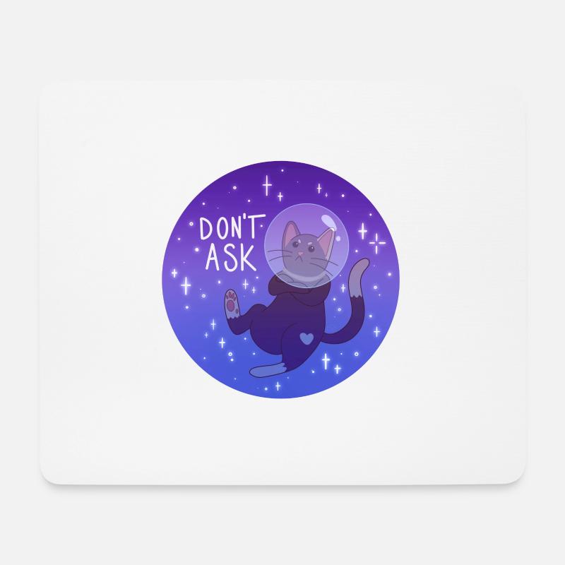 Kitty In Space - Mouse Pad (horizontal) - white