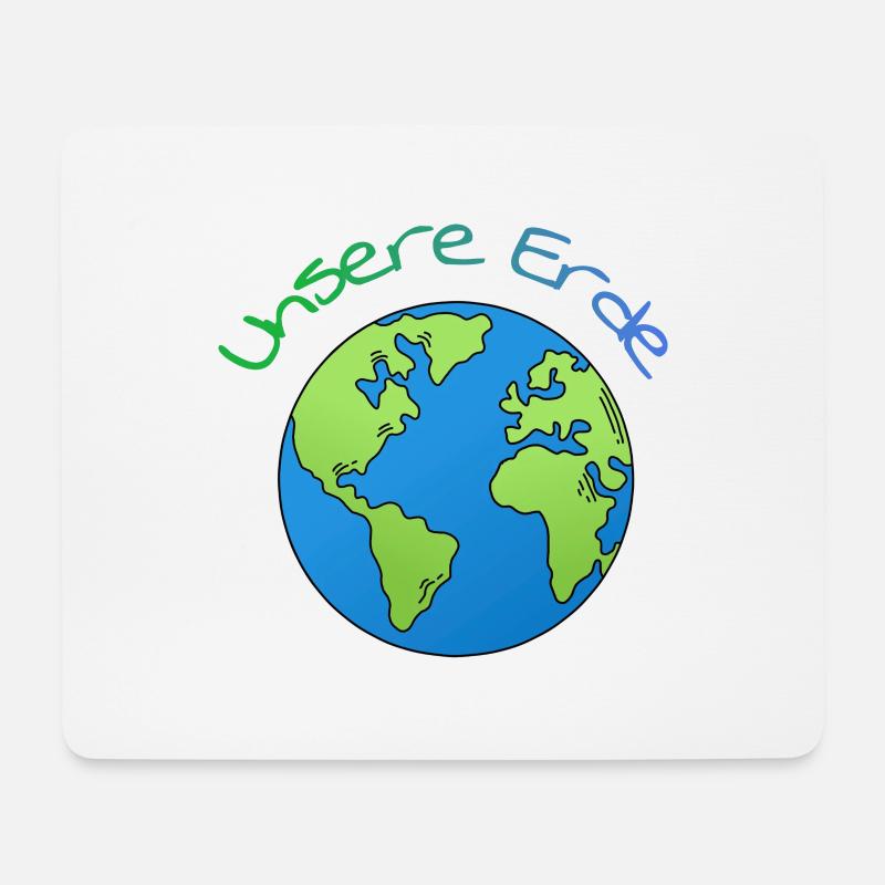 Unsere Erde - Mousepad (Querformat) - Weiß