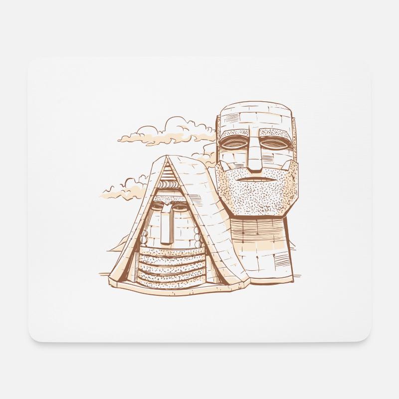 Sufansius Armenien armenische Statuen Sehenswürdig - Mousepad (Querformat) - Weiß