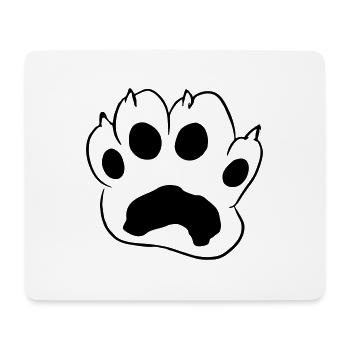 Cat's Paw Paw Cat Vector Gift Idea - Mouse Pad (horizontal) - white - Front