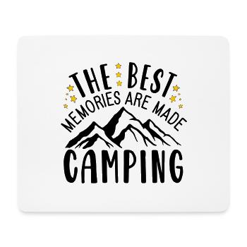 Les meilleurs souvenirs sont faits en camping - Tapis de souris (format paysage) - blanc - Devant