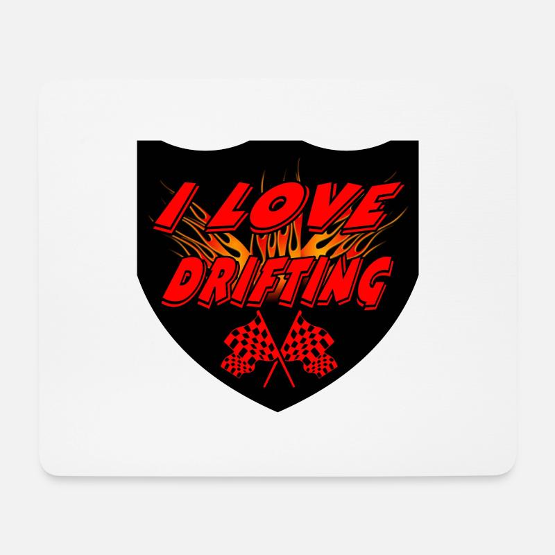 Auto - Mousepad (Querformat) - Weiß