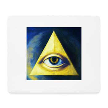 All Seeing Eye - Mouse Pad (horizontal) - white - Front
