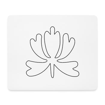 Ornement Boroni 1 - Graphique vectoriel - Tapis de souris (format paysage) - blanc - Devant