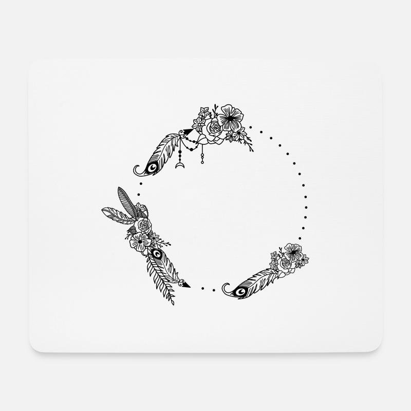 Rahmen - Mousepad (Querformat) - Weiß