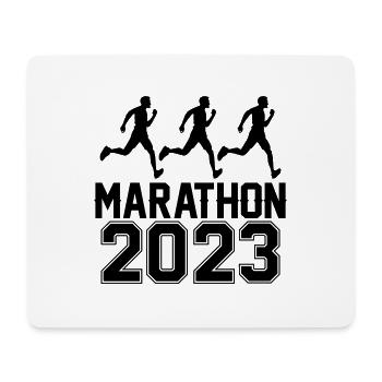Marathon 2023 - Mousepad (Querformat) - Weiß - Vorne