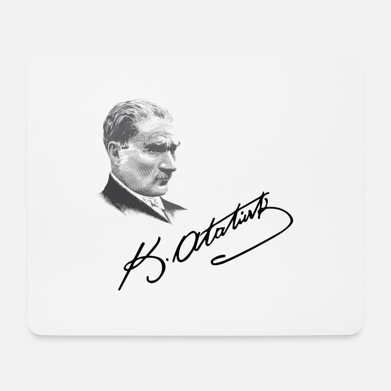 MUSTAFA KEMAL ATATÜRK - Mousepad (Querformat) - Weiß