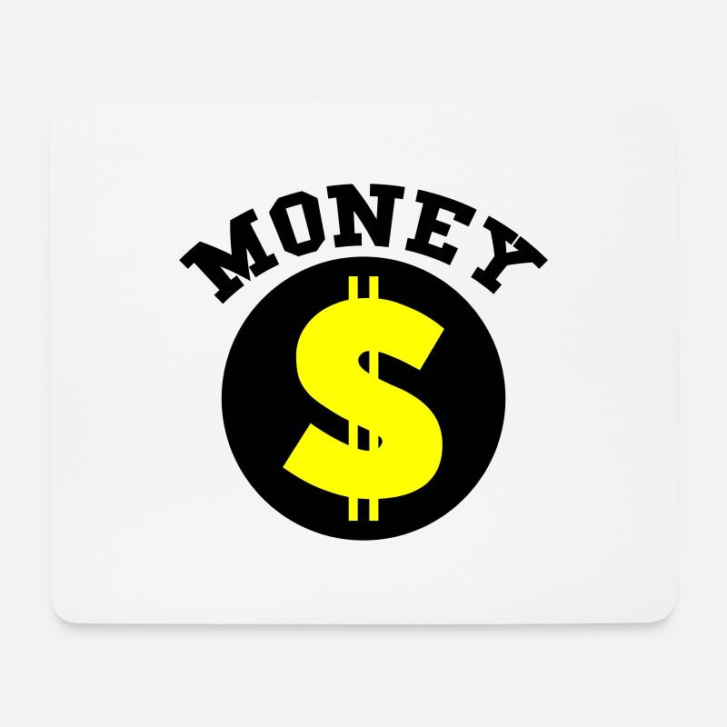 money - Mousepad (Querformat) - Weiß