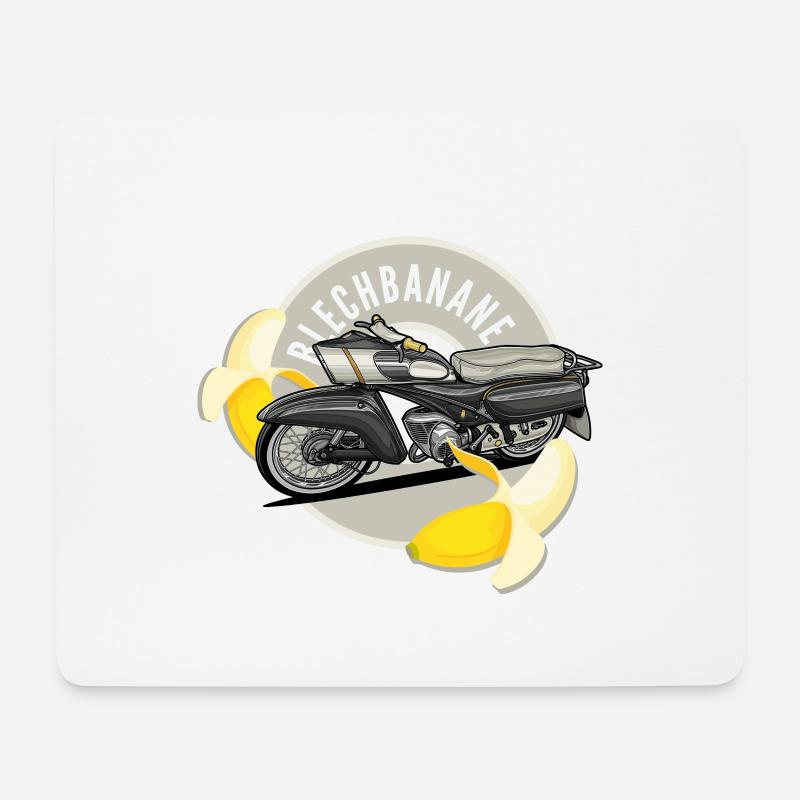 Blechbanane // Illustration - Mousepad (Querformat) - Weiß