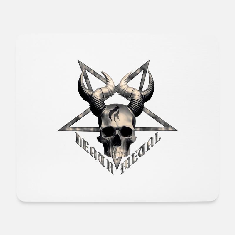 death metal - Mousepad (Querformat) - Weiß