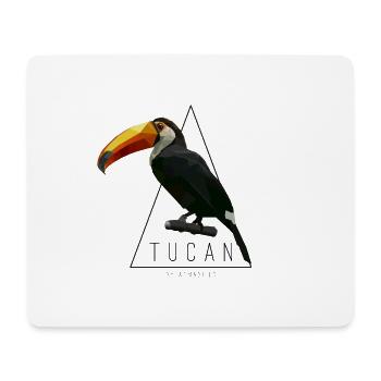 Tucan Low Poly by armadillo TShirt - Mouse Pad (horizontal) - white - Front