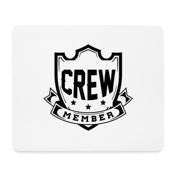 Crew Member - Mouse Pad (horizontal) - white - Front