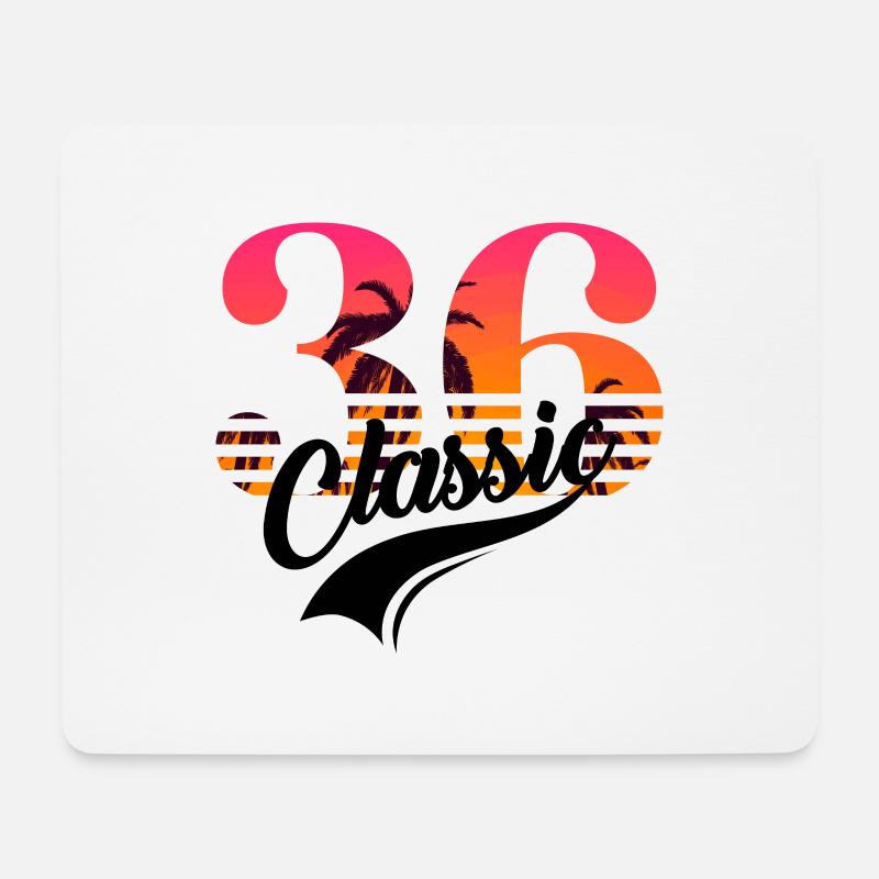 Jahrgang 1936-36-jähriges Jubiläum - Mousepad (Querformat) - Weiß
