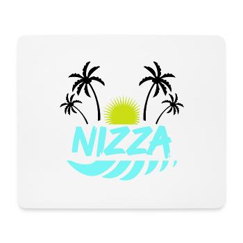 nizza - Mousepad (Querformat) - Weiß - Vorne